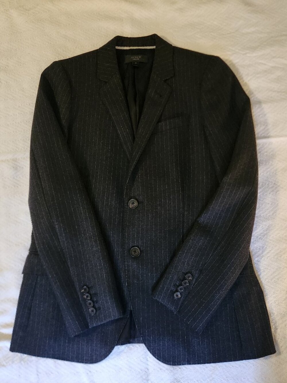 JCrew Black pinstripe Ludlow Blazer 10